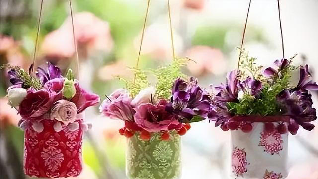 塑料瓶可是养花好容器，剪几刀变成“花盆”，能吊着养不少花