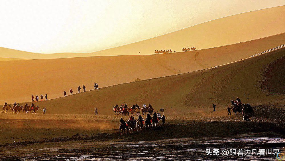 大漠晨光美如画 聆听大漠深处驼铃悠扬