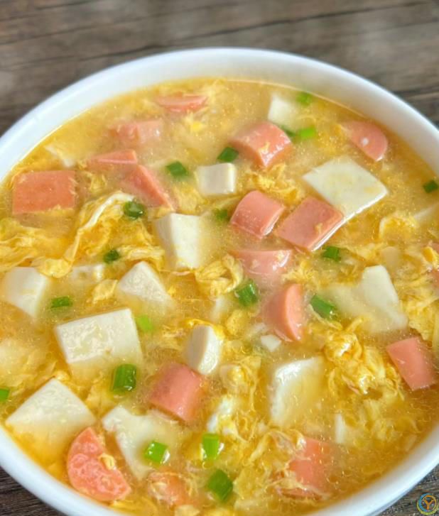 豆腐鲜汤，老奶奶教我的做法，营养丰富，味道太香了
