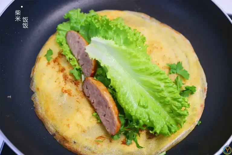 超软鸡蛋饼，晚上和面早上做，早餐吃太好了