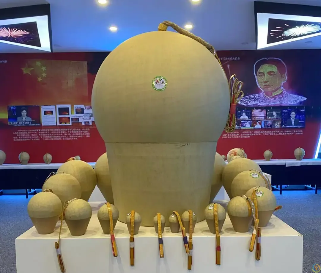 △0.5英寸至40英寸的礼花弹模型展示。(图/晓洋)