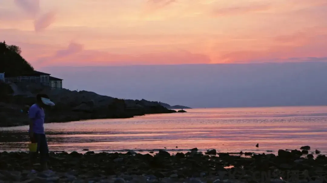 △去赶海。（图/简墨 摄）