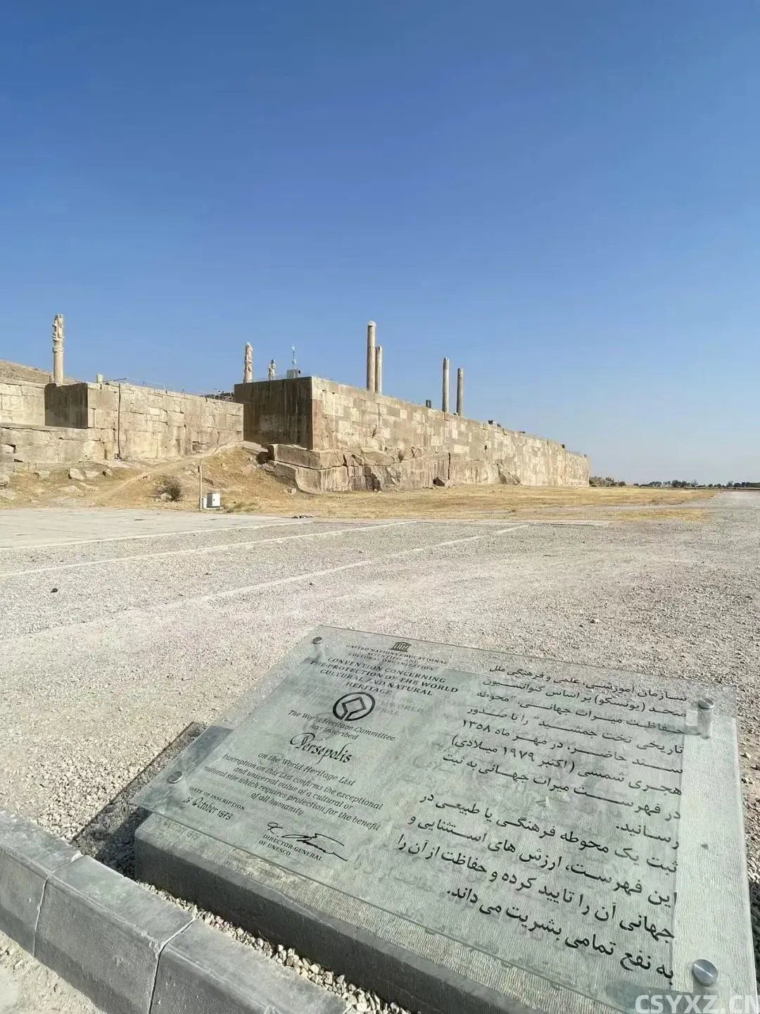 △波斯波利斯遗址。虽然有导游解说,但是回来还是再去补充了解了波斯历史。(图/受访者供图)