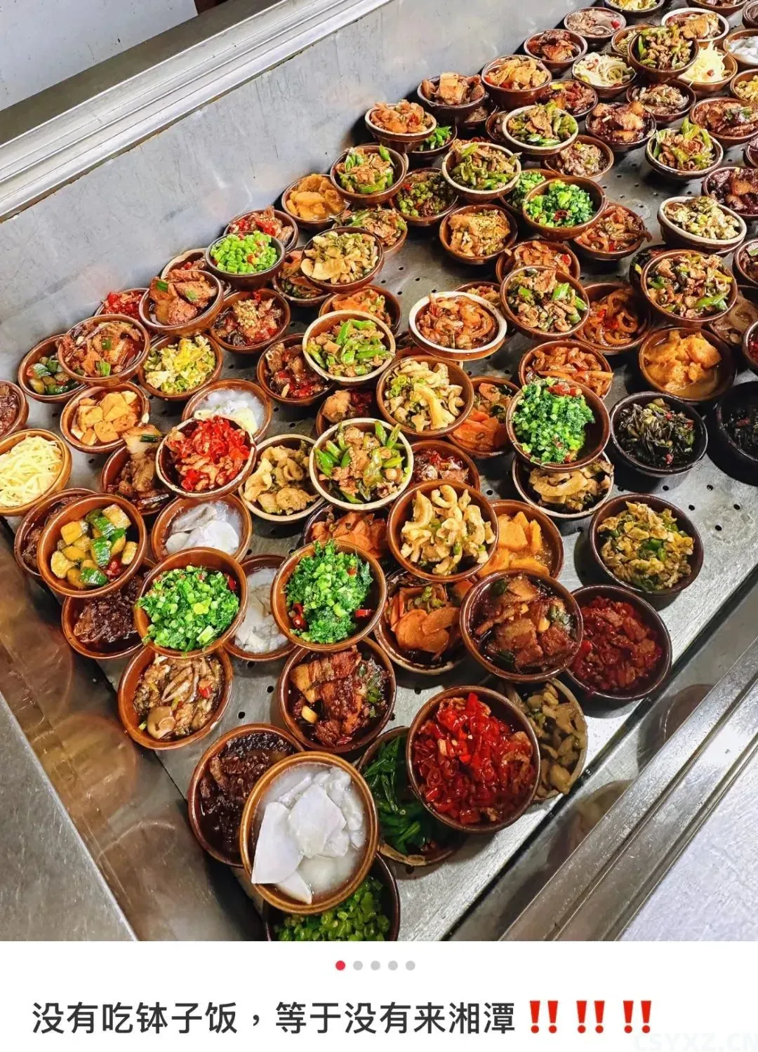 △湘潭特色钵子菜，十个愿望一次满足（图/小红书截图）