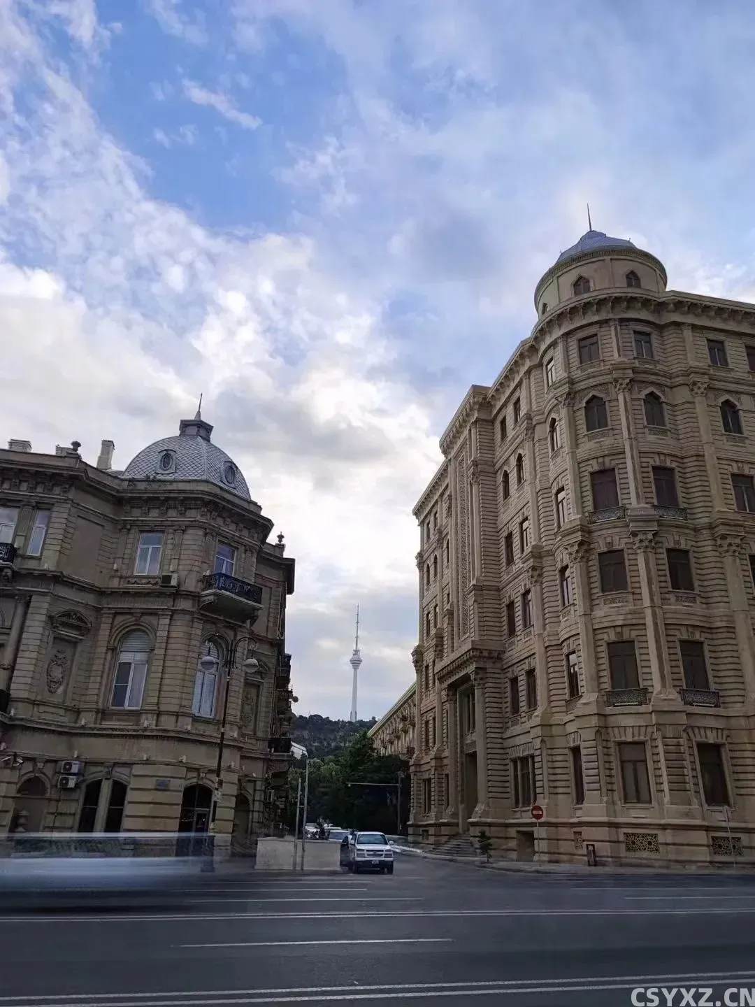 △阿塞拜疆首都巴库街景。(图/受访者供图)