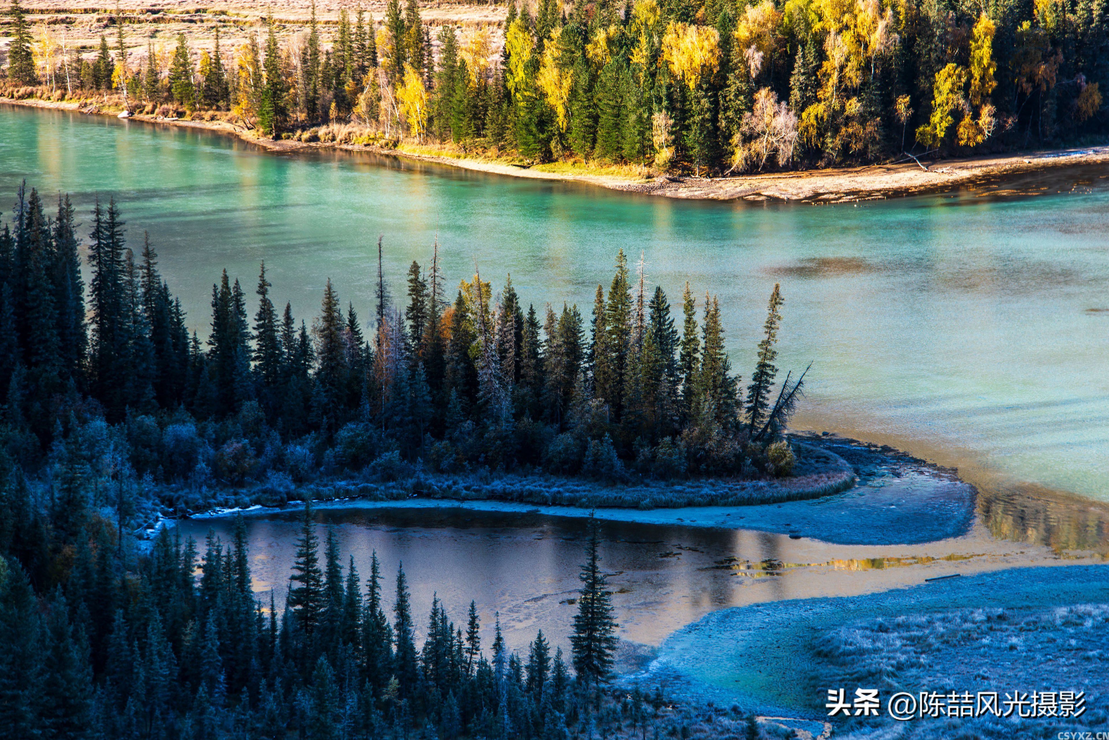 喀纳斯神仙湾秋季风光