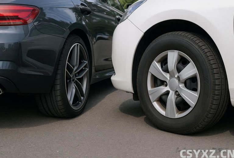 为什么***车轮胎扁，普通车轮胎厚？